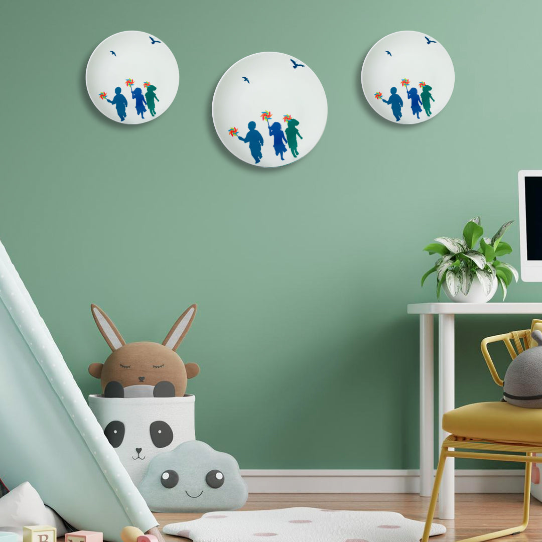 Decorative Wall Plate - Whirls of Joy