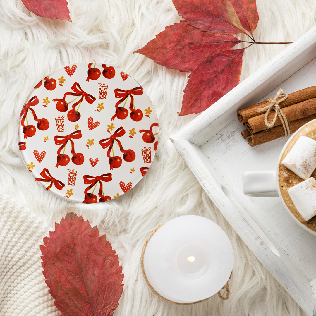 Glass Coasters (Set of 4) - Heartfelt