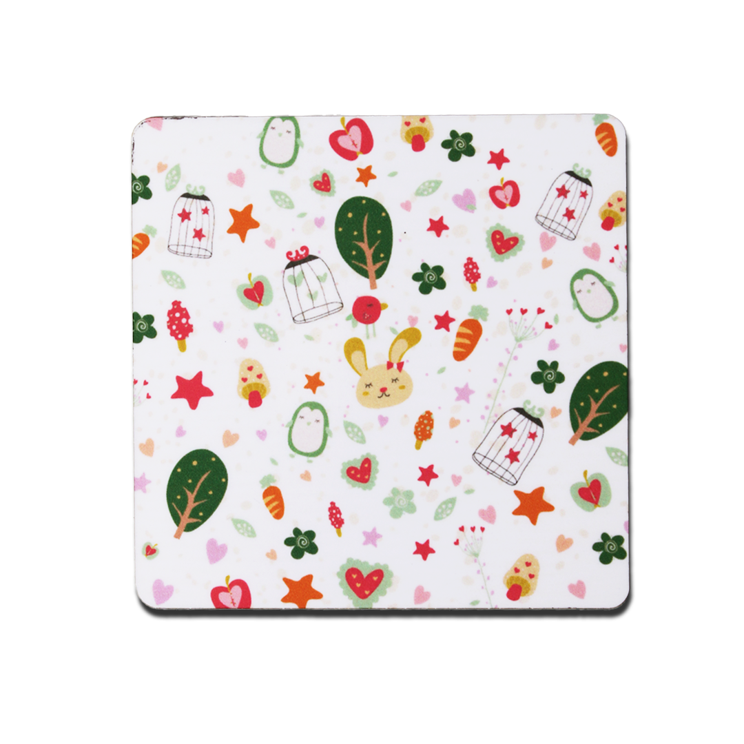 Wooden Coasters (Set of 4) - Cupid's Garden