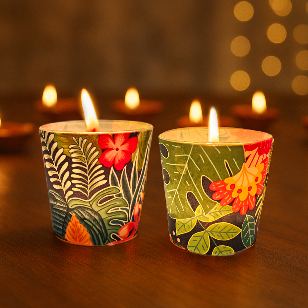 Glass Candle Votives X Laddoo Candles