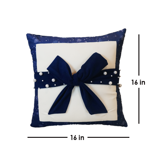 Cushion Cover - Christmas Rosette