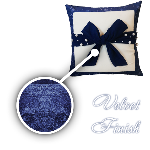 Cushion Cover - Christmas Rosette