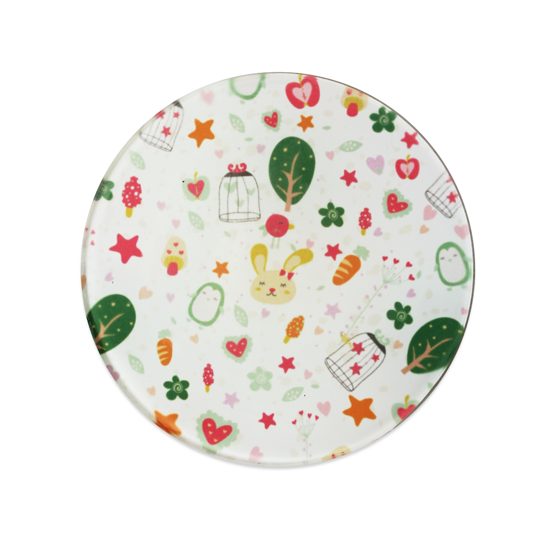 Glass Coasters (Set of 4) - Cupid's Garden