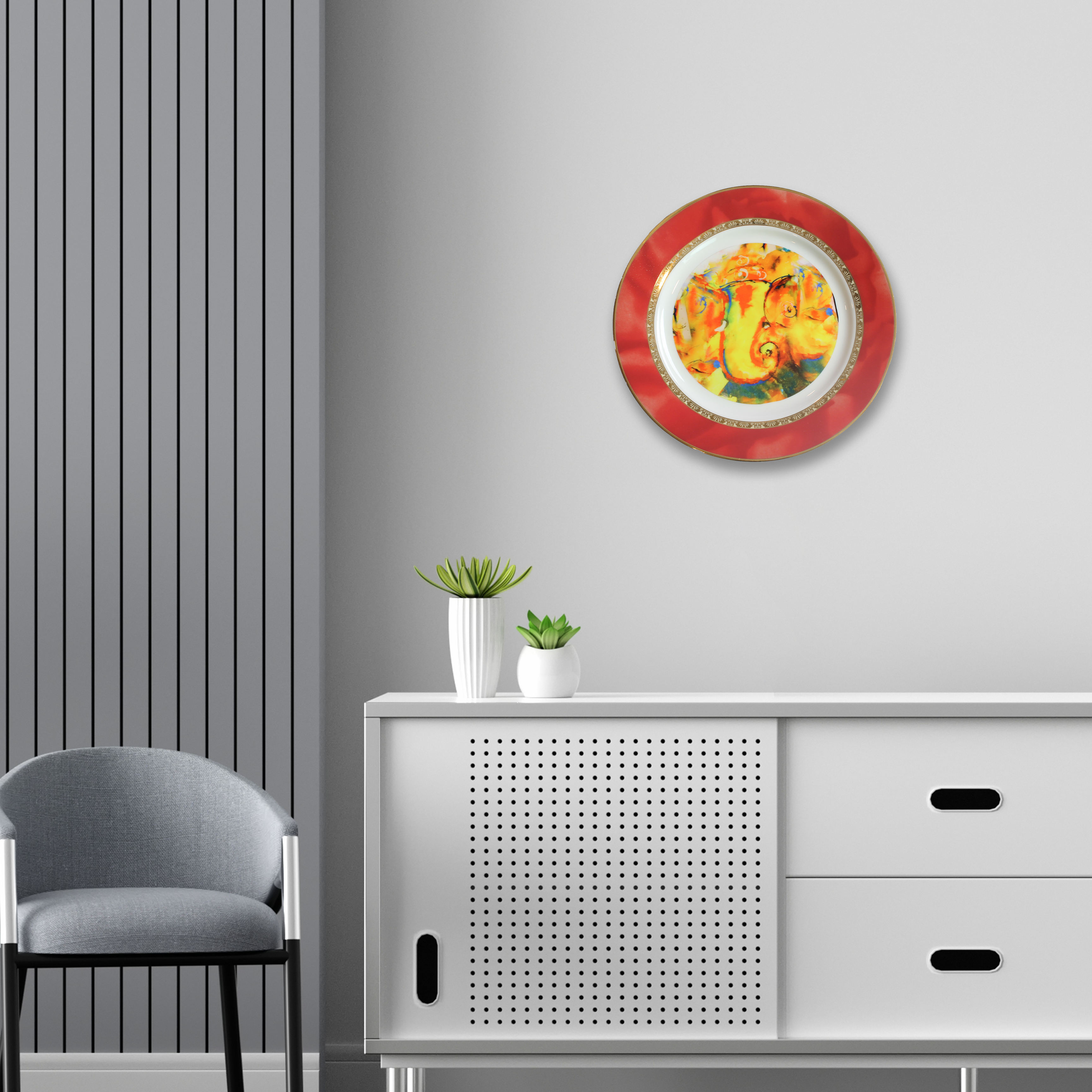 Decorative Wall Plate - Vinayaka Inspired