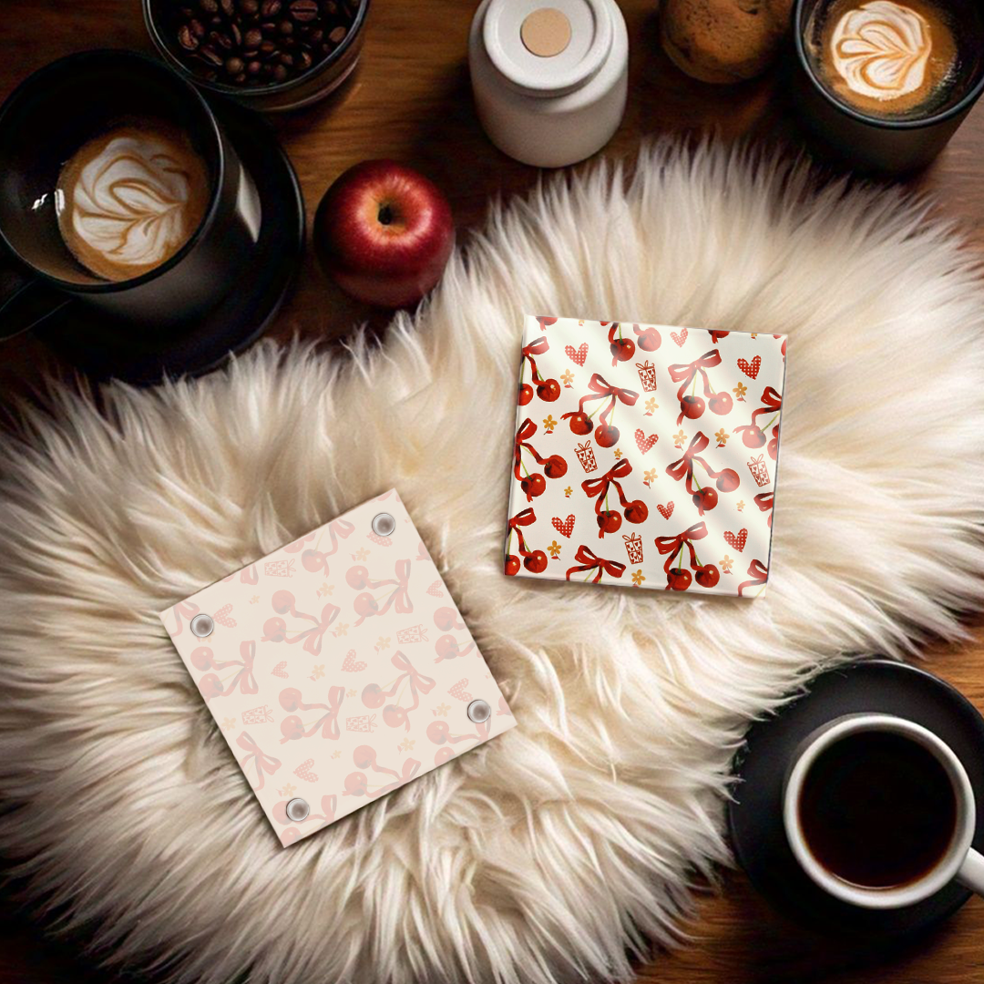 Glass Coasters (Set of 4) - heartfelt