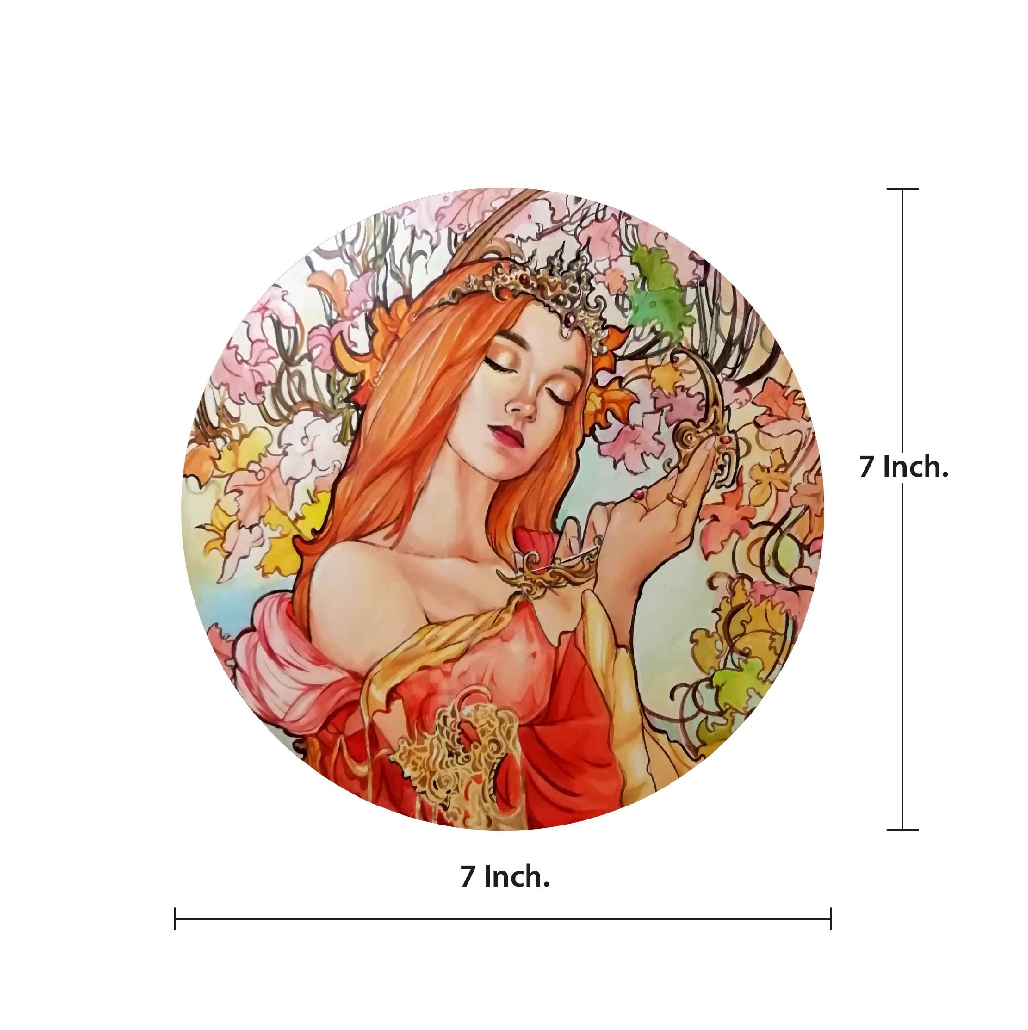 Decorative Wall Plate - Artistic Autumn