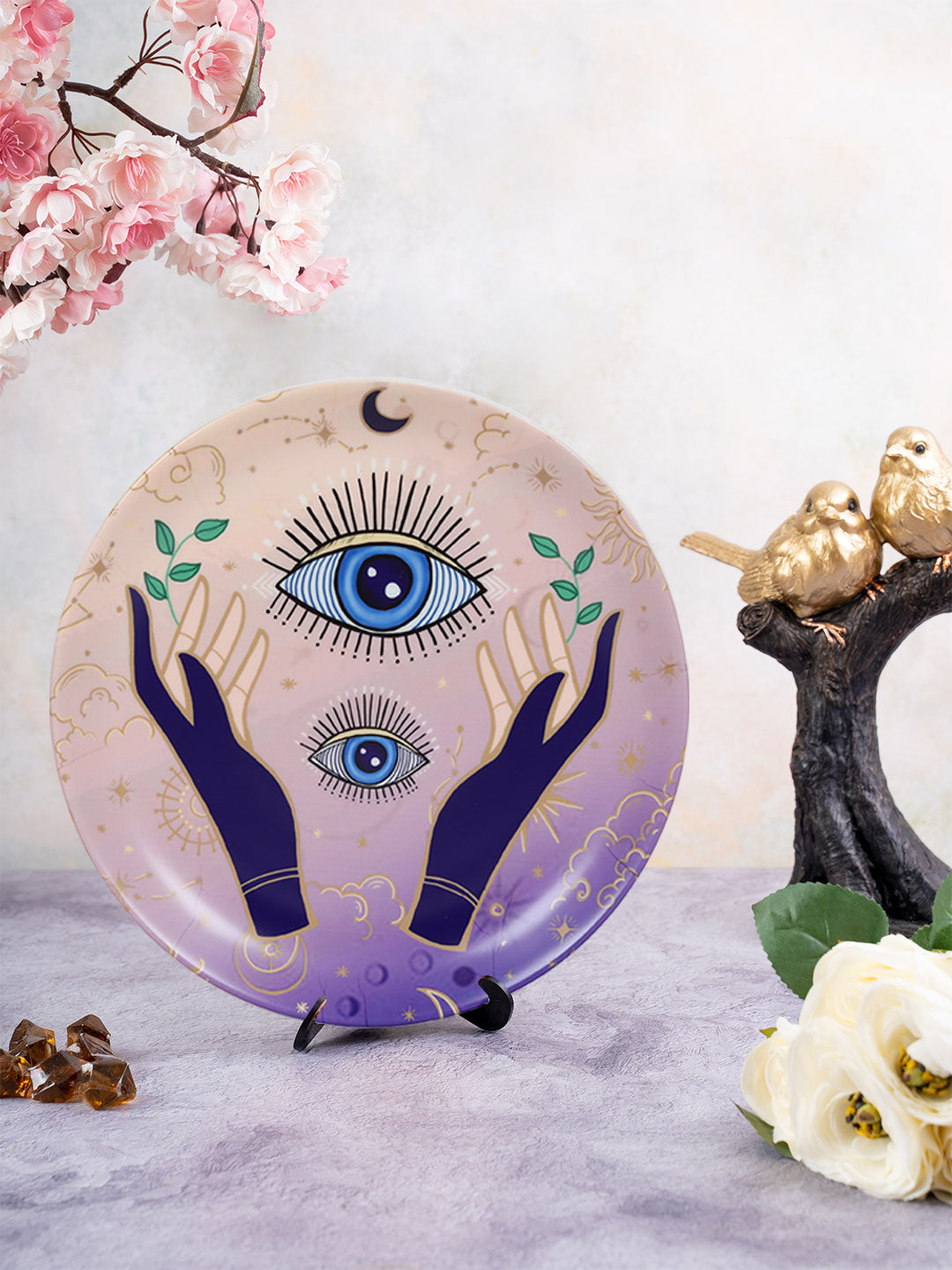 Decorative Wall plates - Mystical Hands Evil Eye