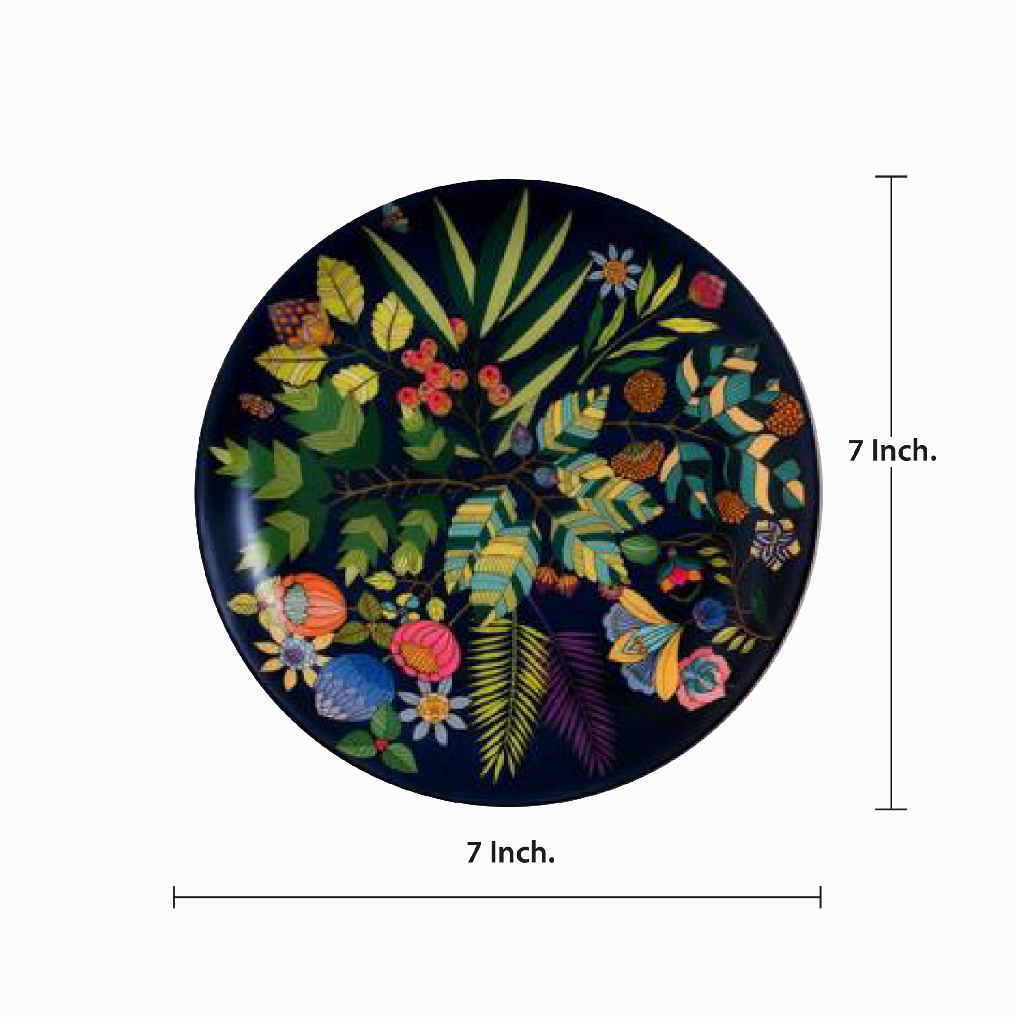 Decorative Wall Plate - Vibrant Bliss Blue
