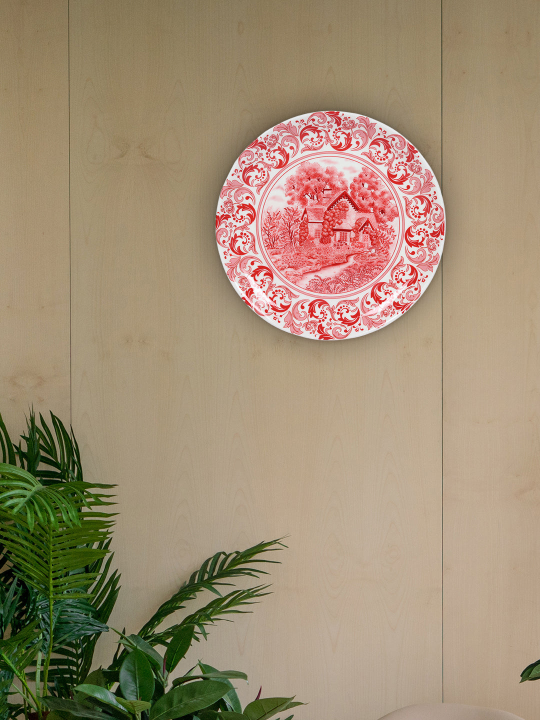 Decorative Wall Plate - Red Pottery