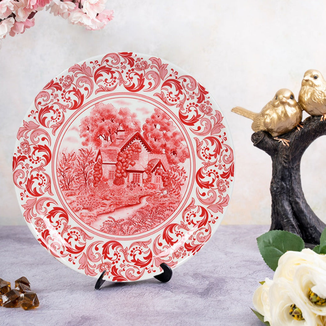 Decorative Wall Plate - Red Pottery