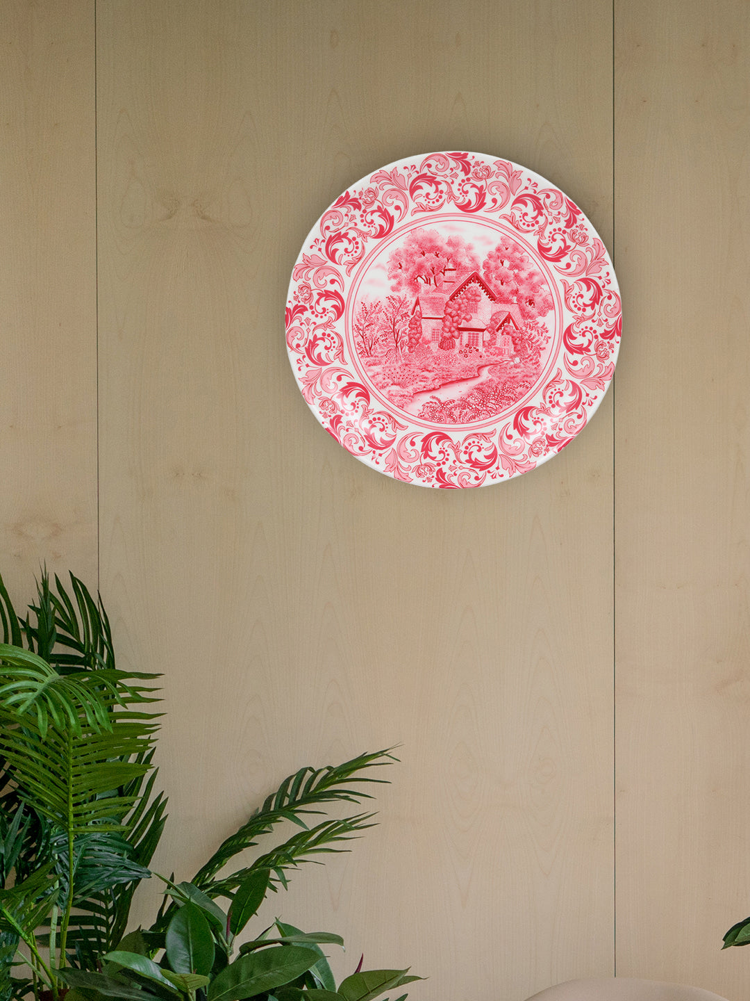 Decorative Wall Plate - Red Pottery