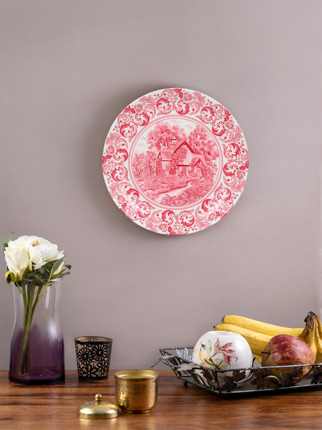 Decorative Wall Plate - Red Pottery