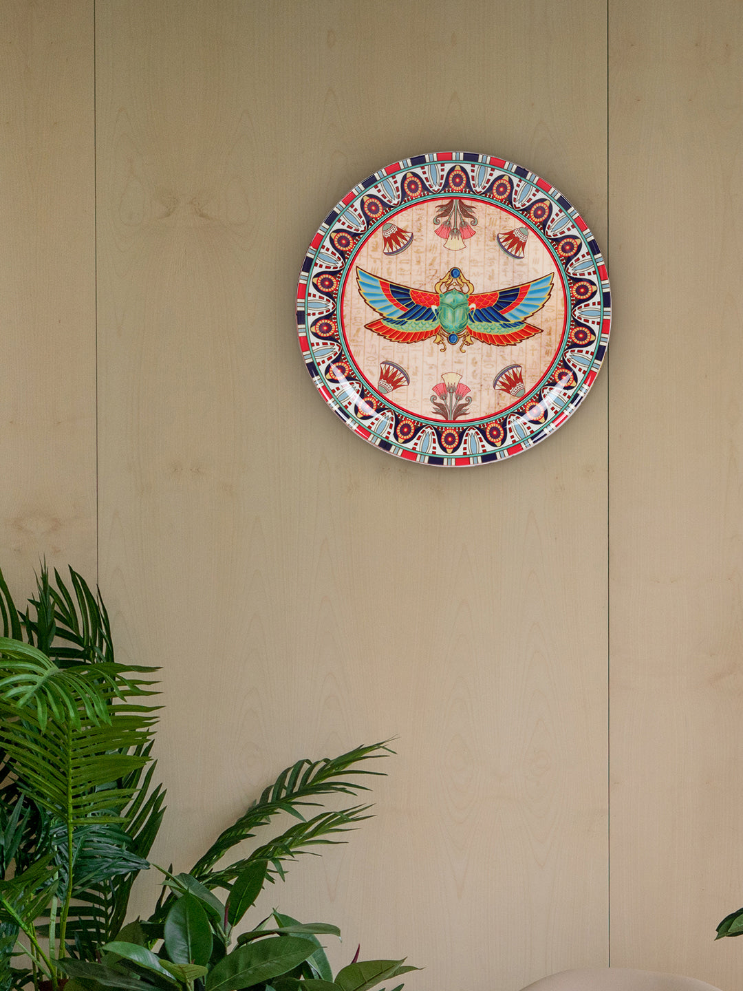 Decorative Wall Plate - The Scarab Beetle Egyptian