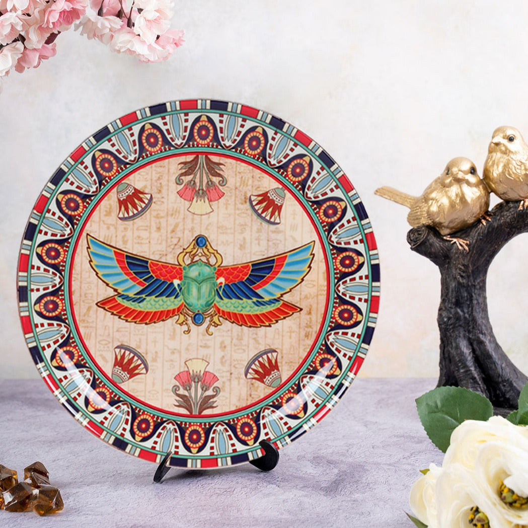 Decorative Wall Plate - The Scarab Beetle Egyptian