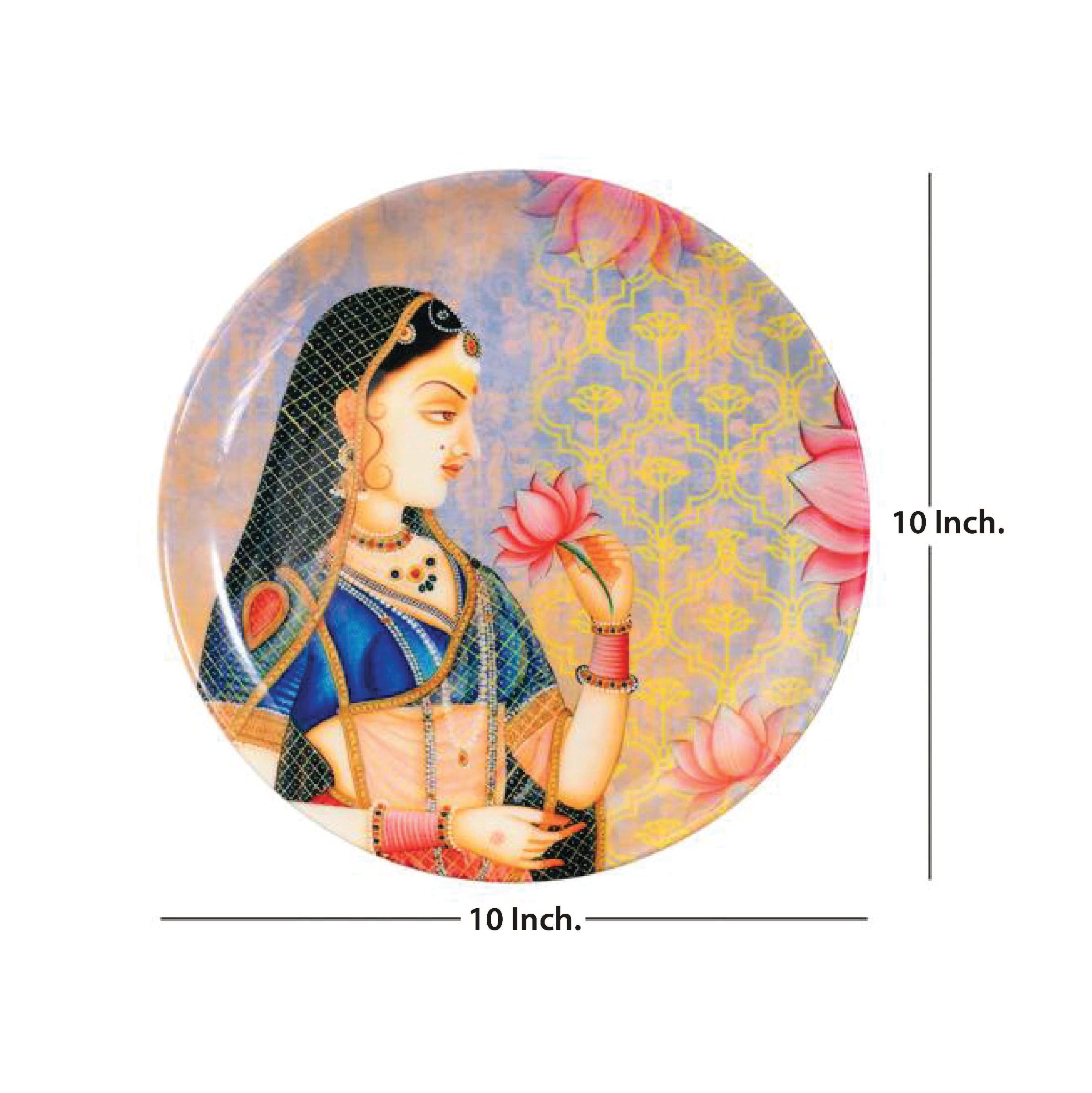 Decorative Wall Plate - Royal Mughal Queen Mumtaz