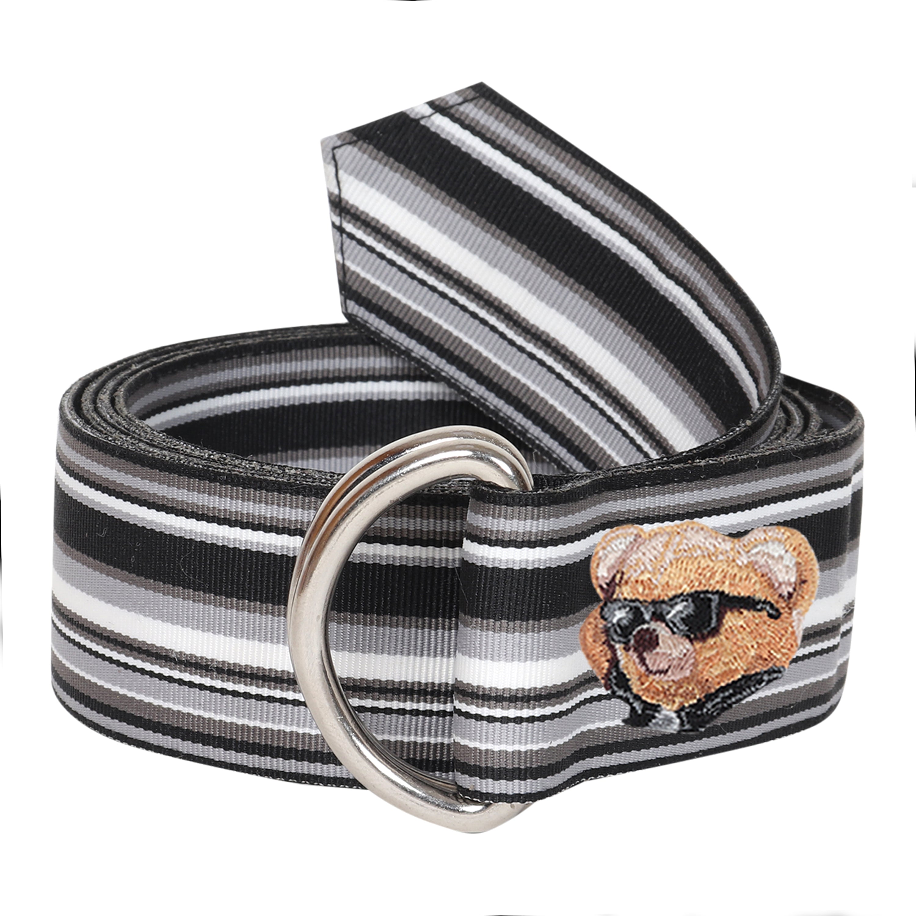 Carter Grosgrain Ribbon D-Ring Embroidered Belts