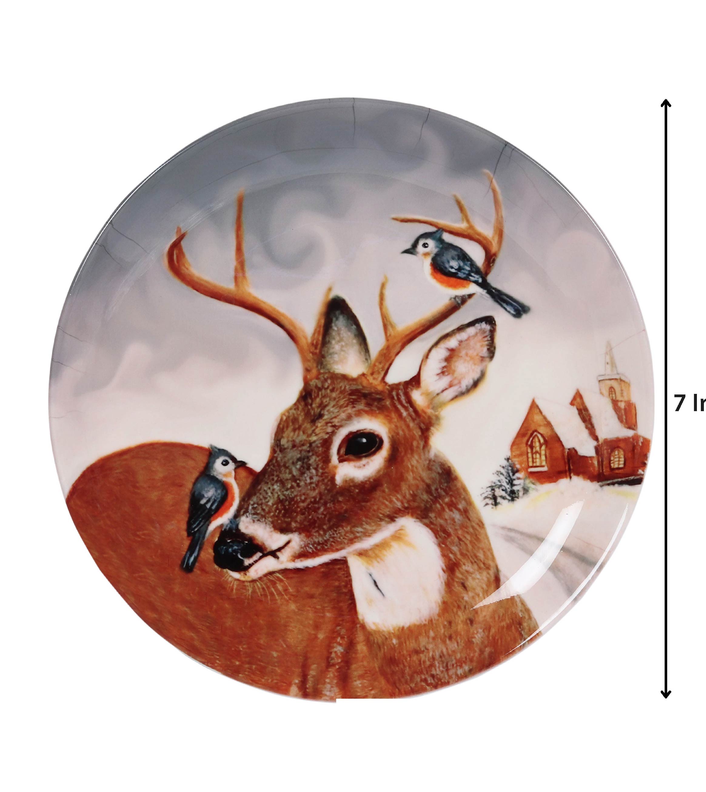 Decorative Wall Plate - Reindeer