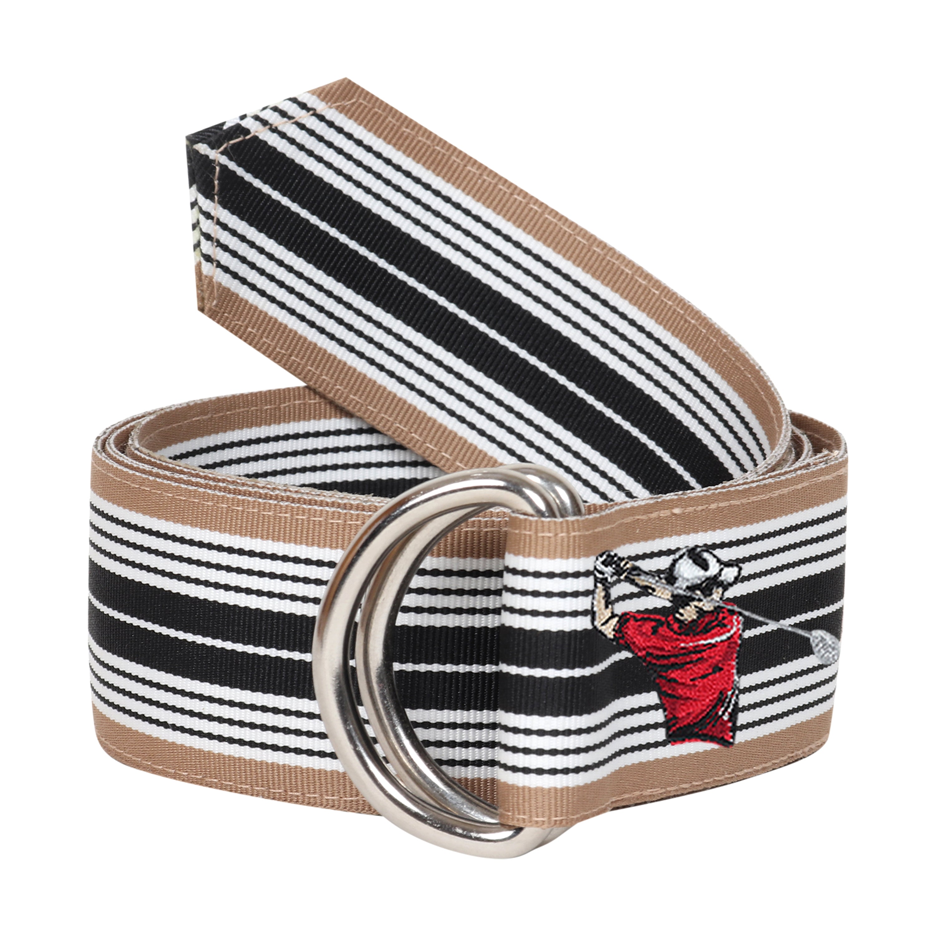 Arden Grosgrain Ribbon D-Ring Embroidered Belts