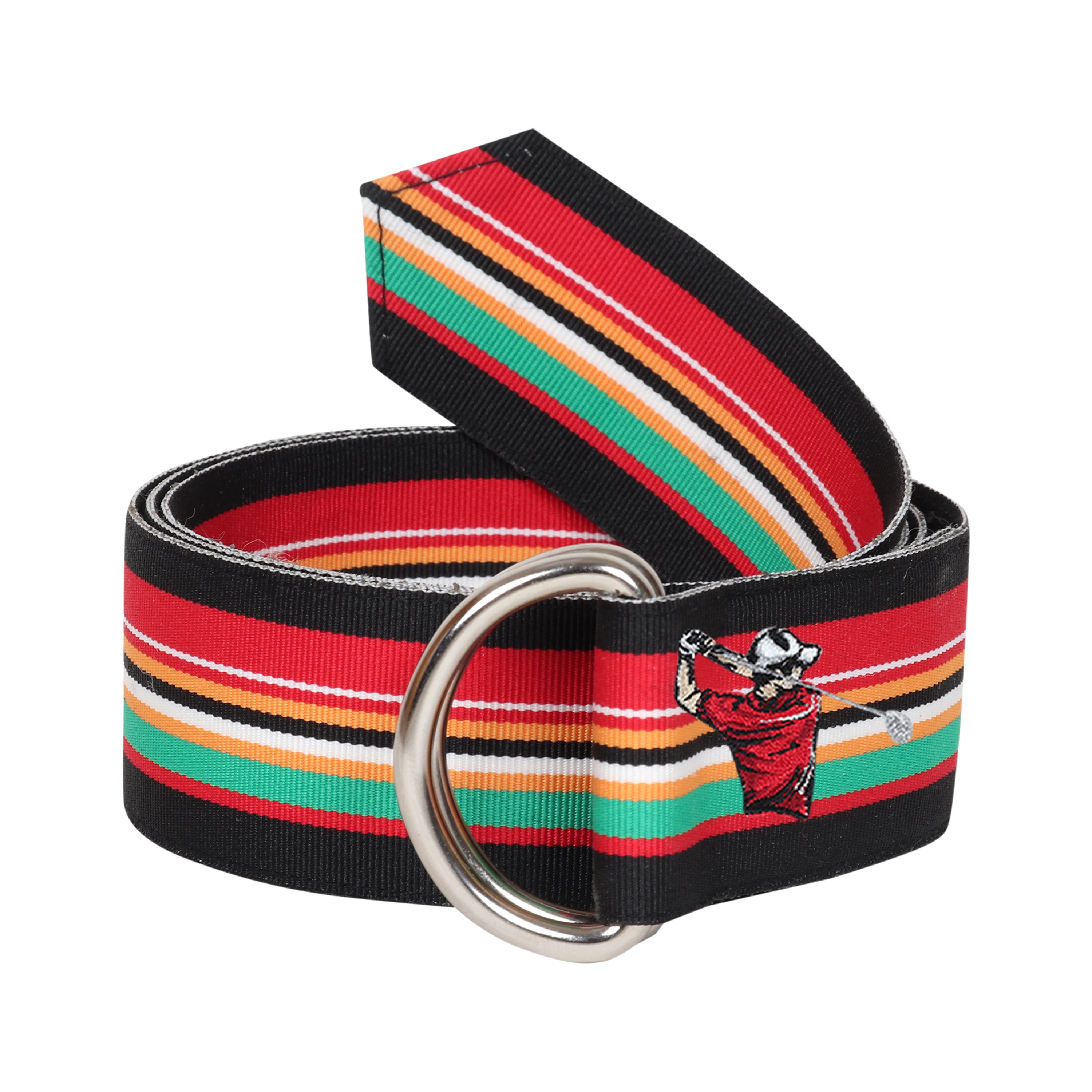 Owen Grosgrain Ribbon D-Ring Embroidered Belts