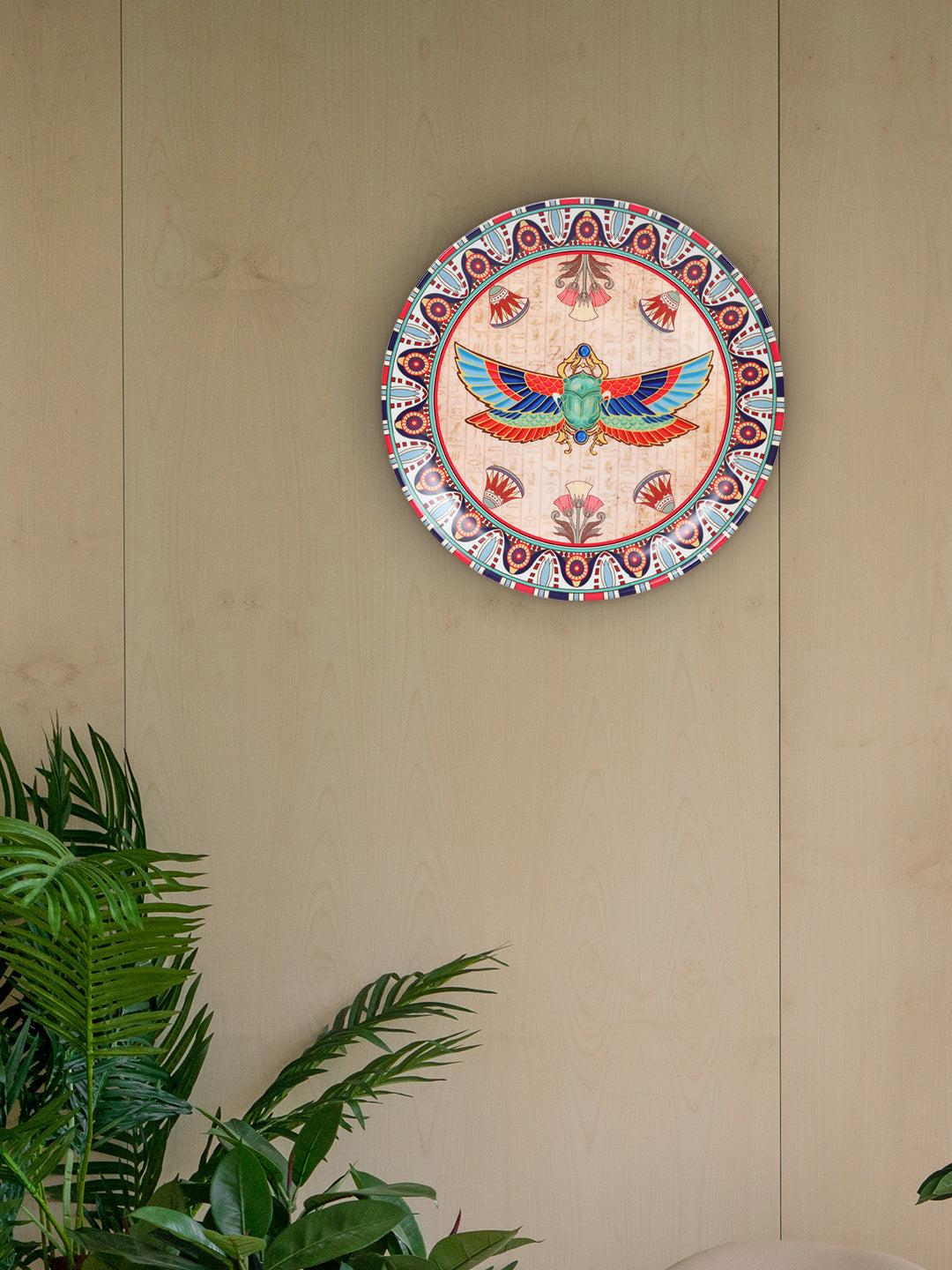 Decorative Wall Plate - The Scarab Beetle Egyptian