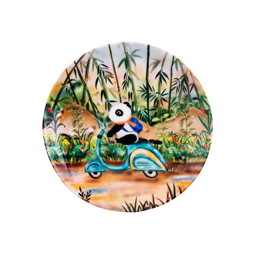 Decorative Wall Plates -Riding Panda