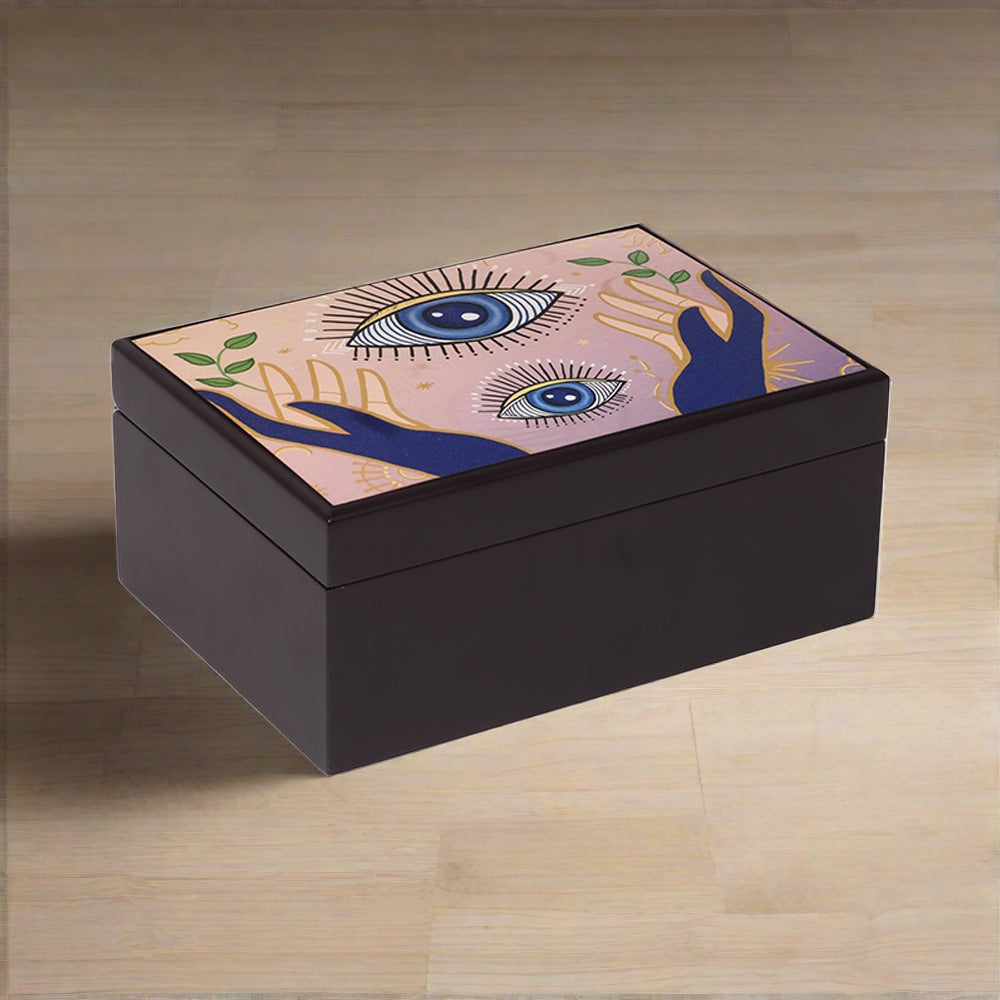 Tea Chest - Mystical Hands Evil Eye