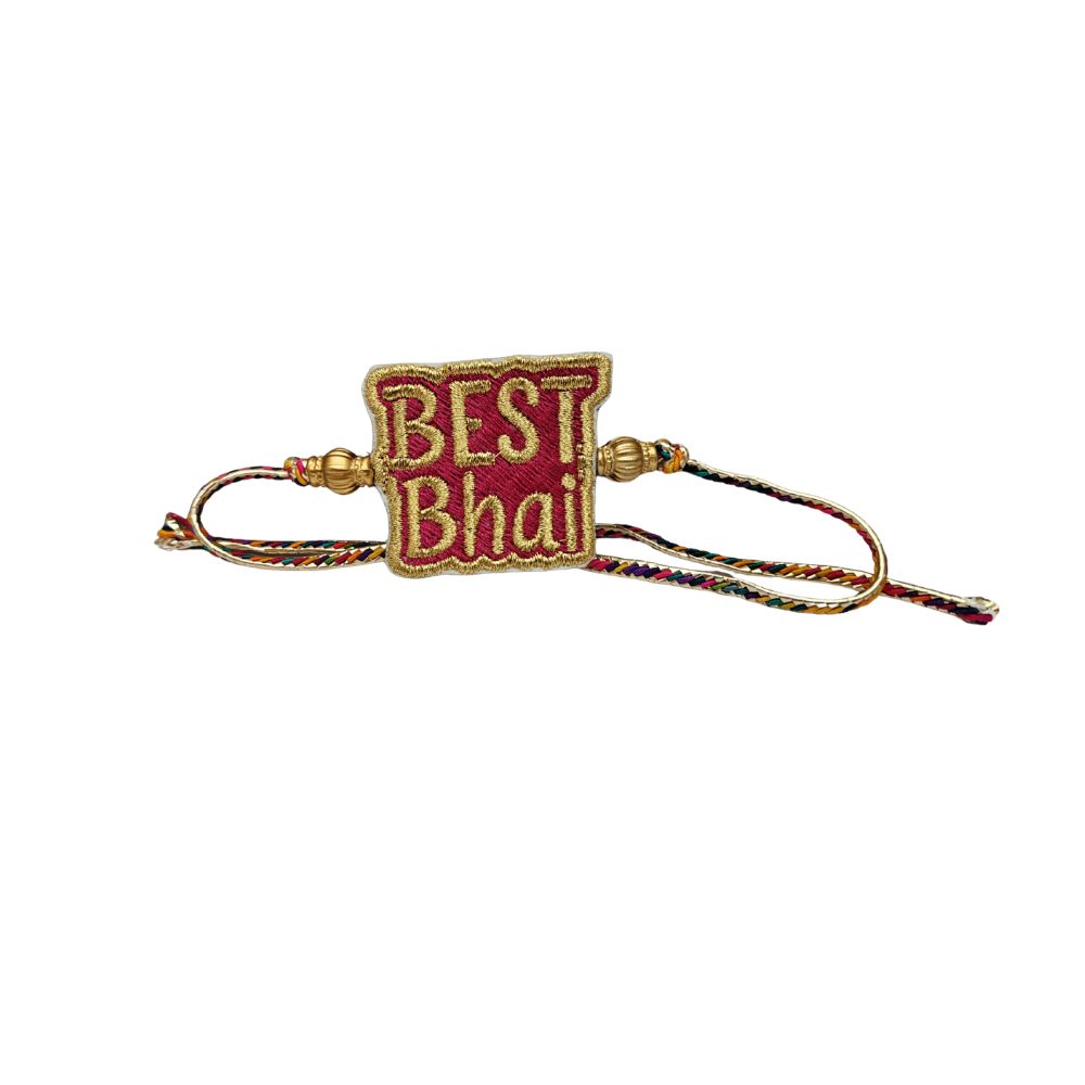Embroidered Rakhi : Best Bhai