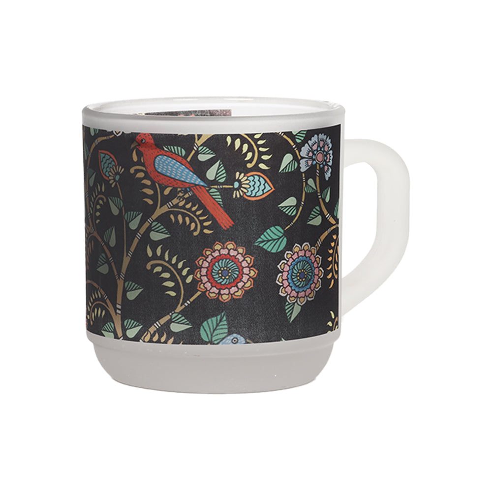 Glass Mugs - Madhubani Art