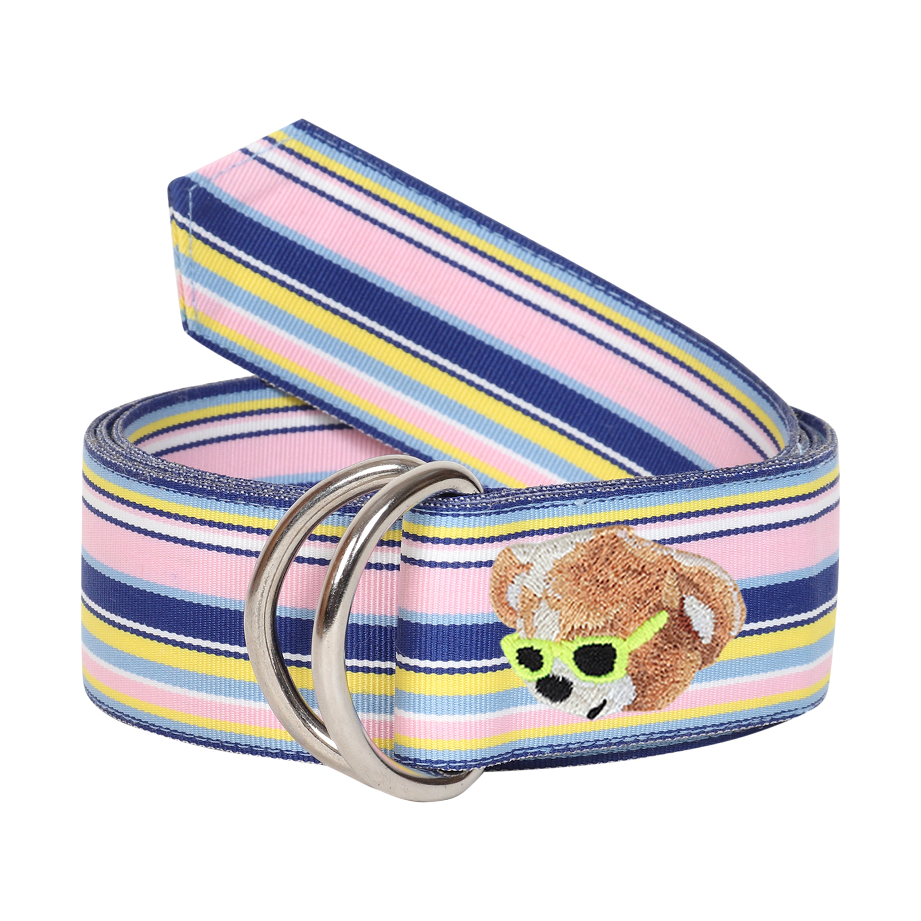 Rio Grosgrain Ribbon D-Ring Embroidered Belts