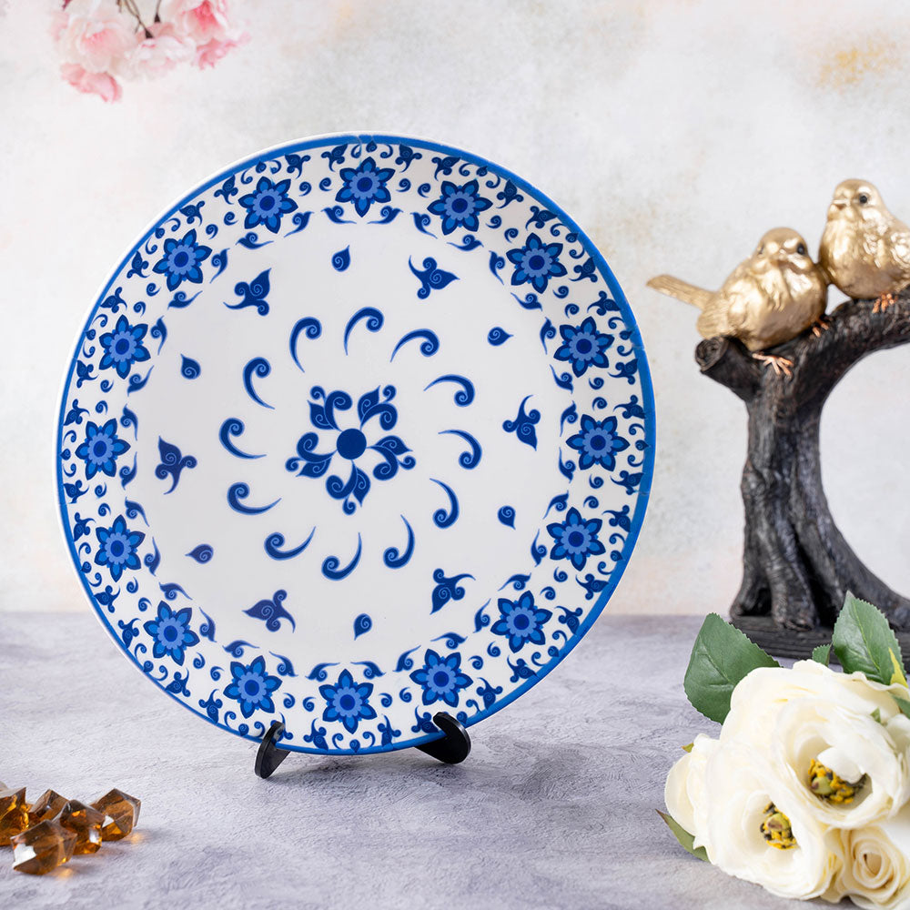 Plate Wall Decor White Plates With Blue Design Decorative Wall