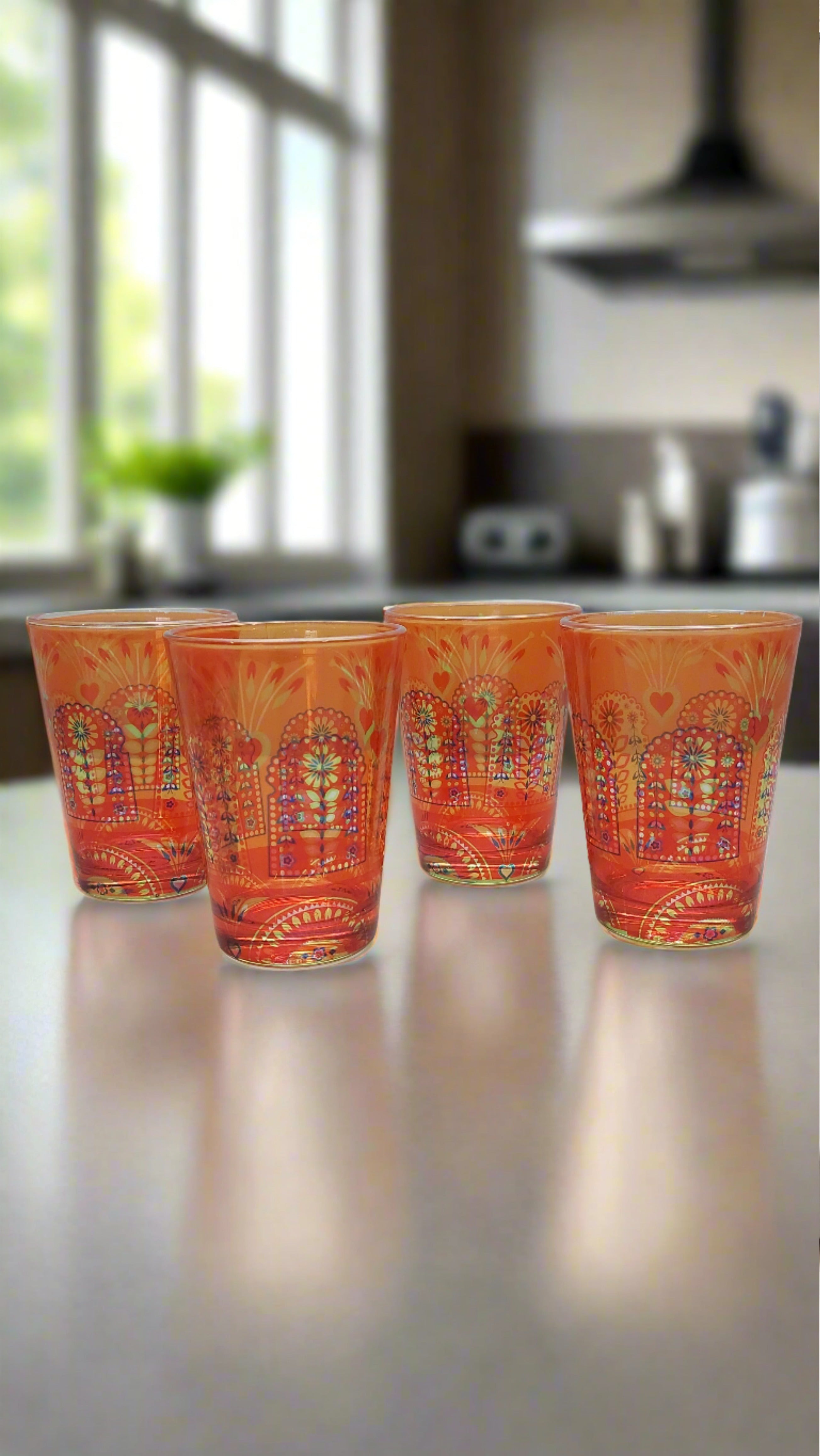 Chai Glasses - Truck Art
