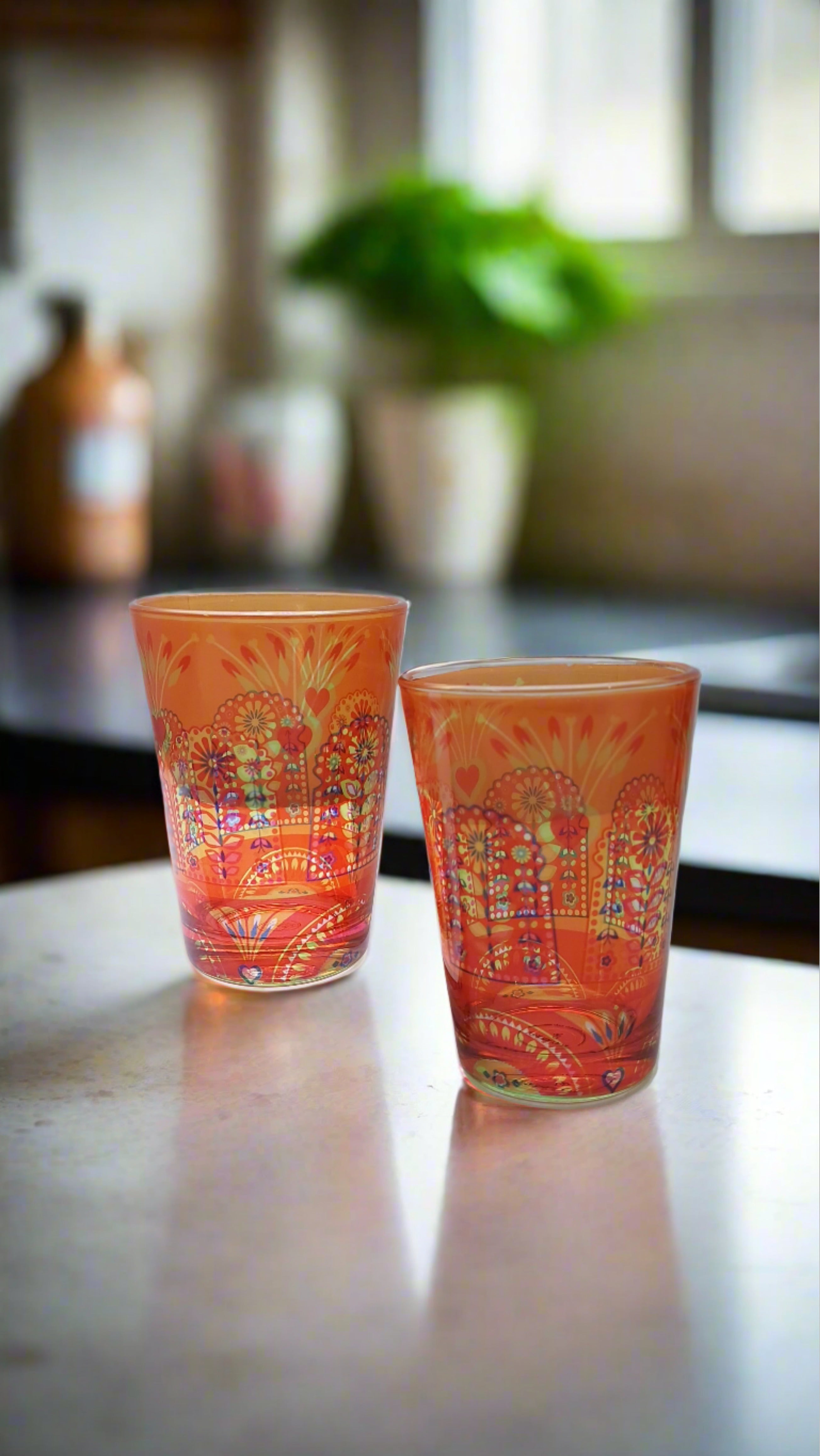 Chai Glasses - Truck Art