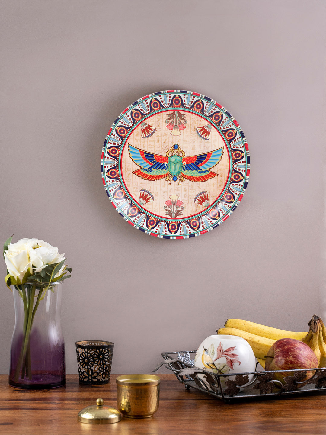 Decorative Wall Plate - The Scarab Beetle Egyptian