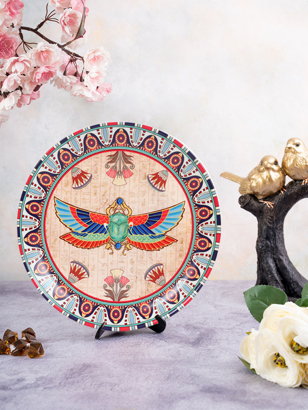 Decorative Wall Plate - The Scarab Beetle Egyptian