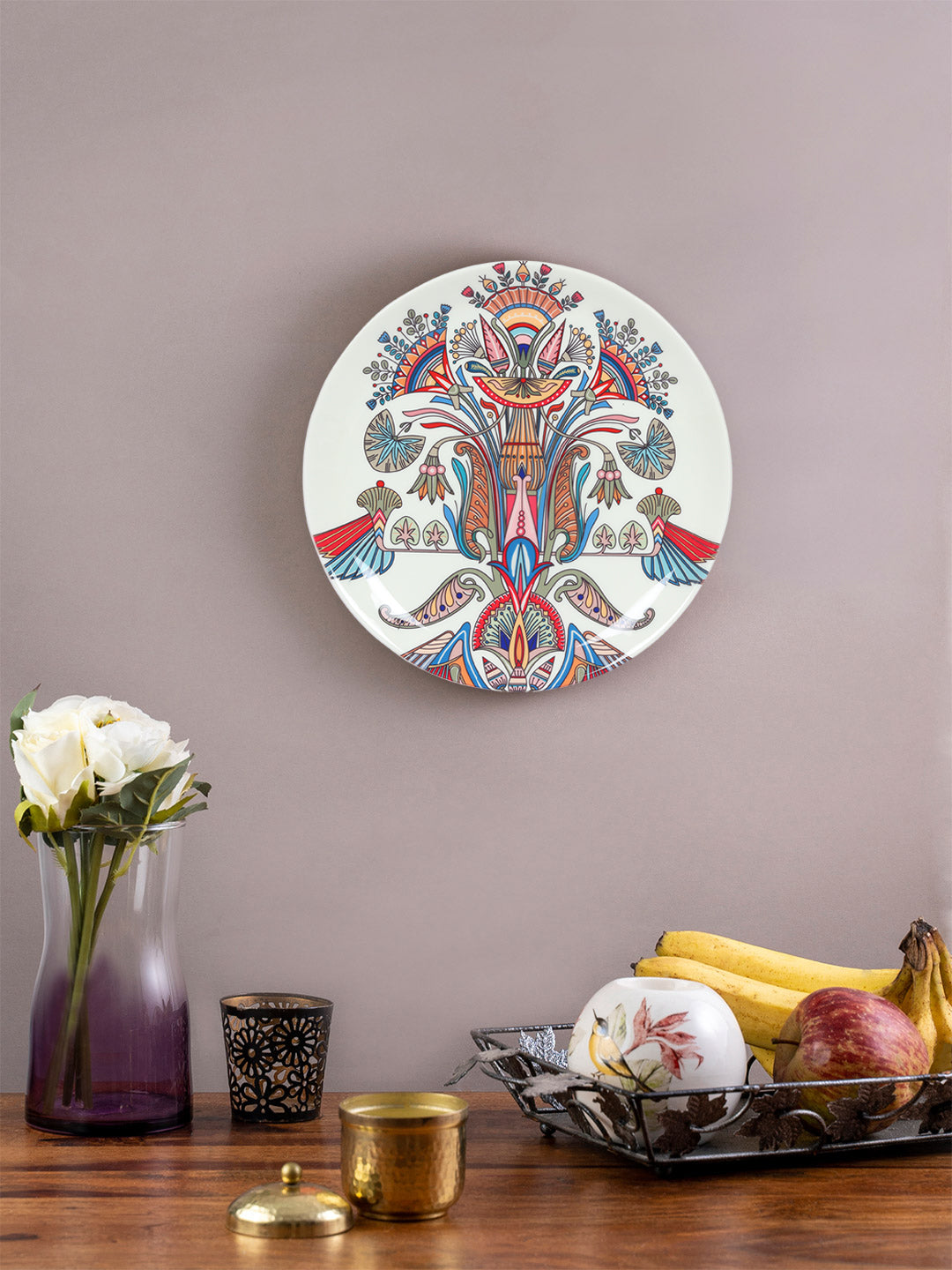 Decorative Wall Plate - The Sesen White Egyptian