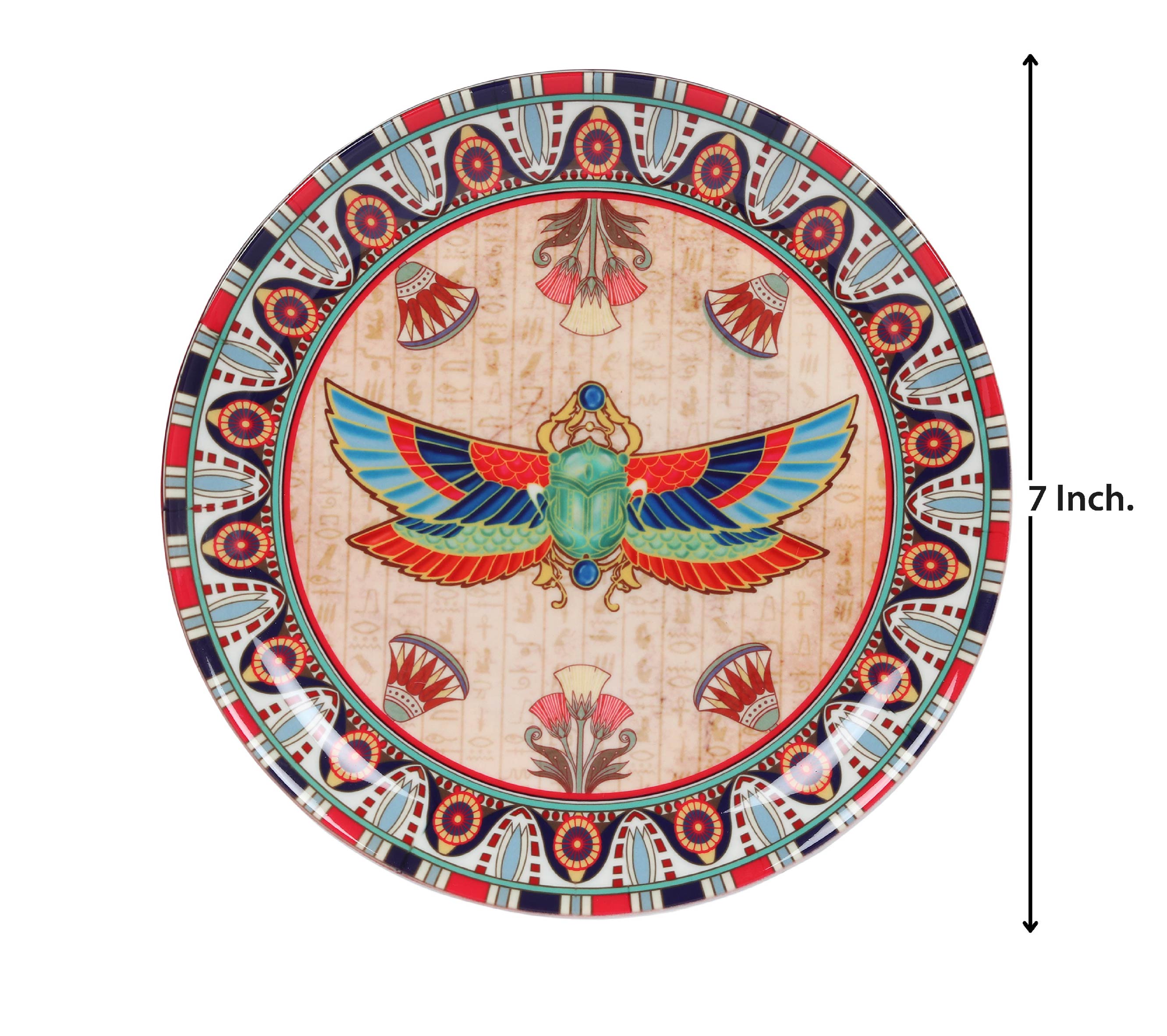 Decorative Wall Plate - The Scarab Beetle Egyptian