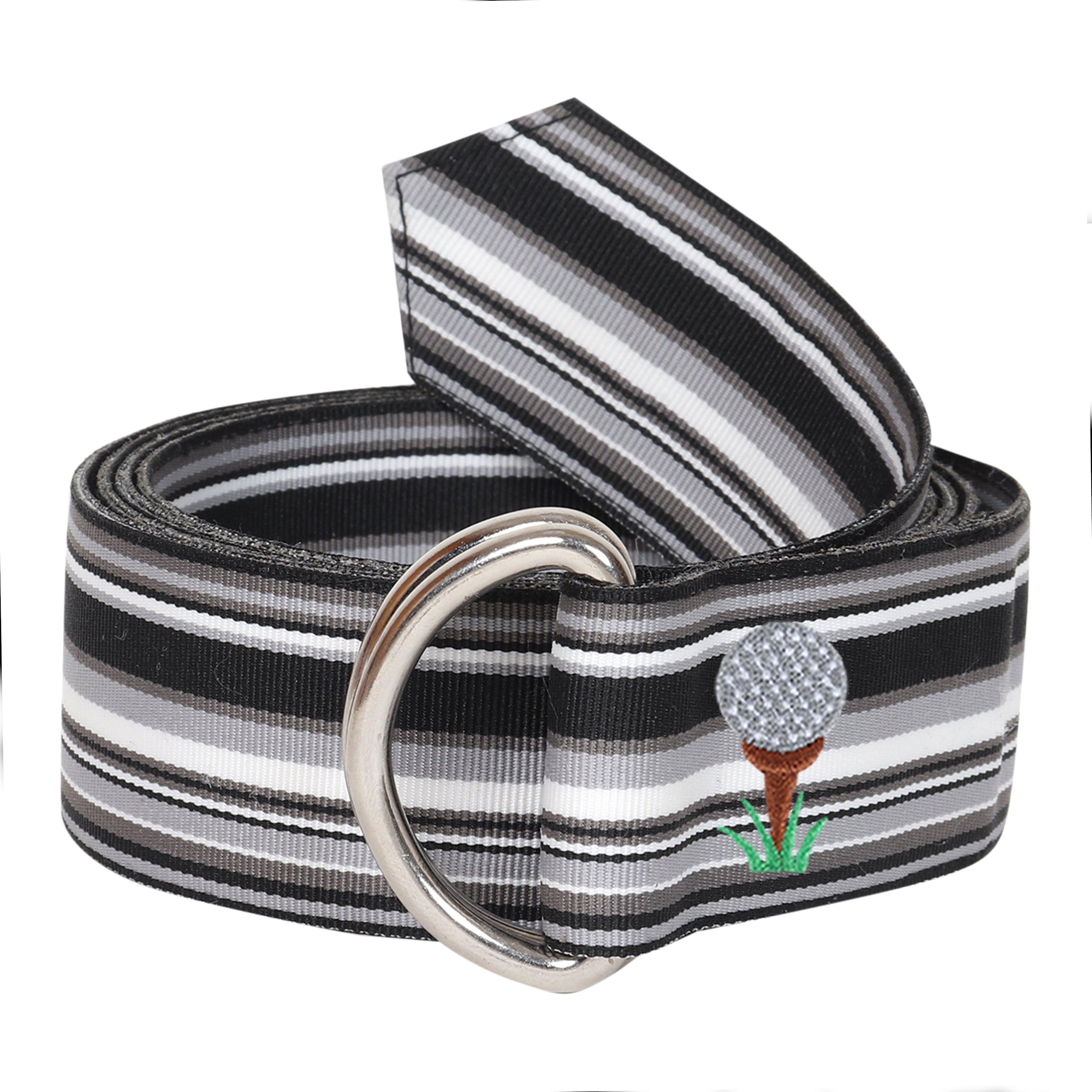 Carter Grosgrain Ribbon D-Ring Embroidered Belts