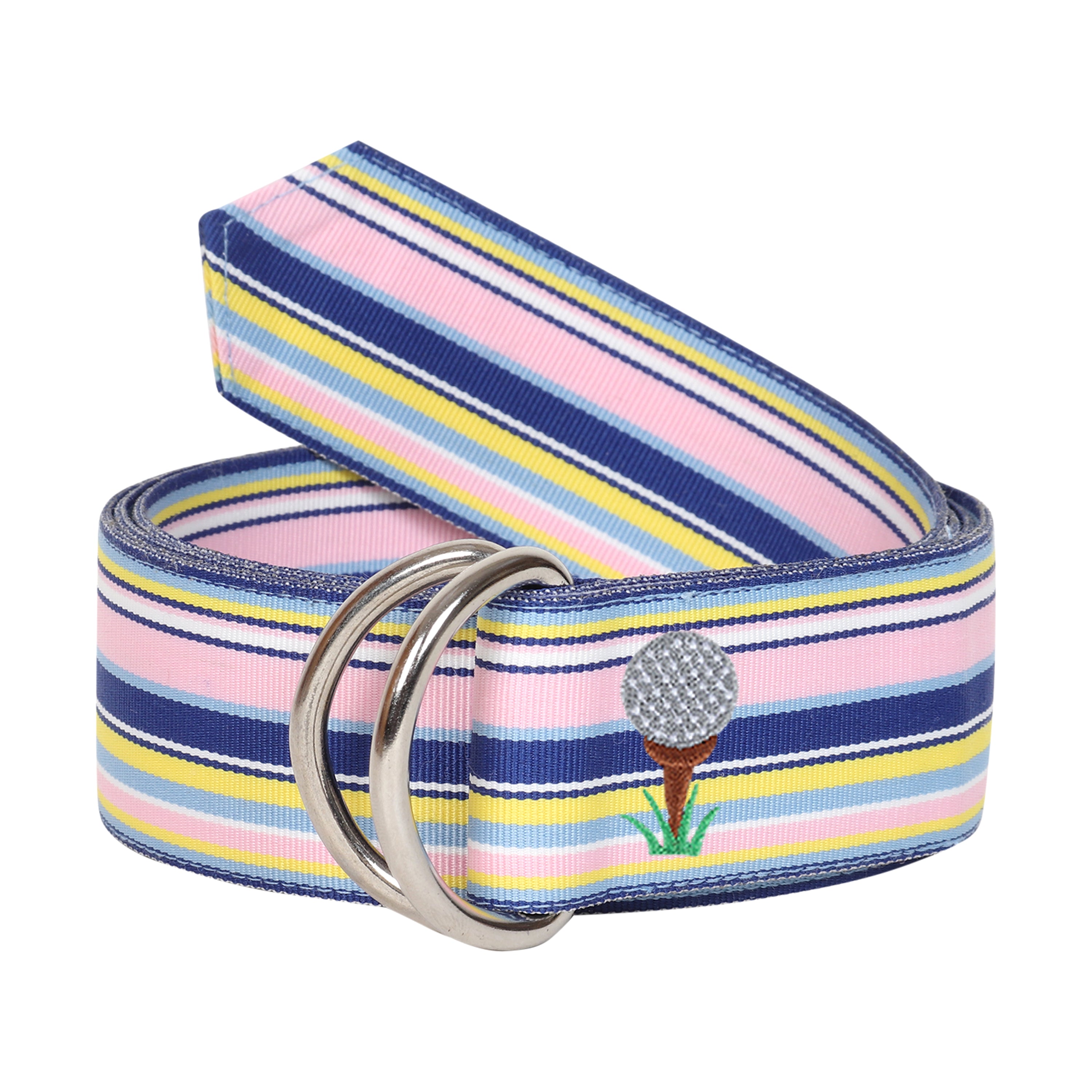 Rio Grosgrain Ribbon D-Ring Embroidered Belts