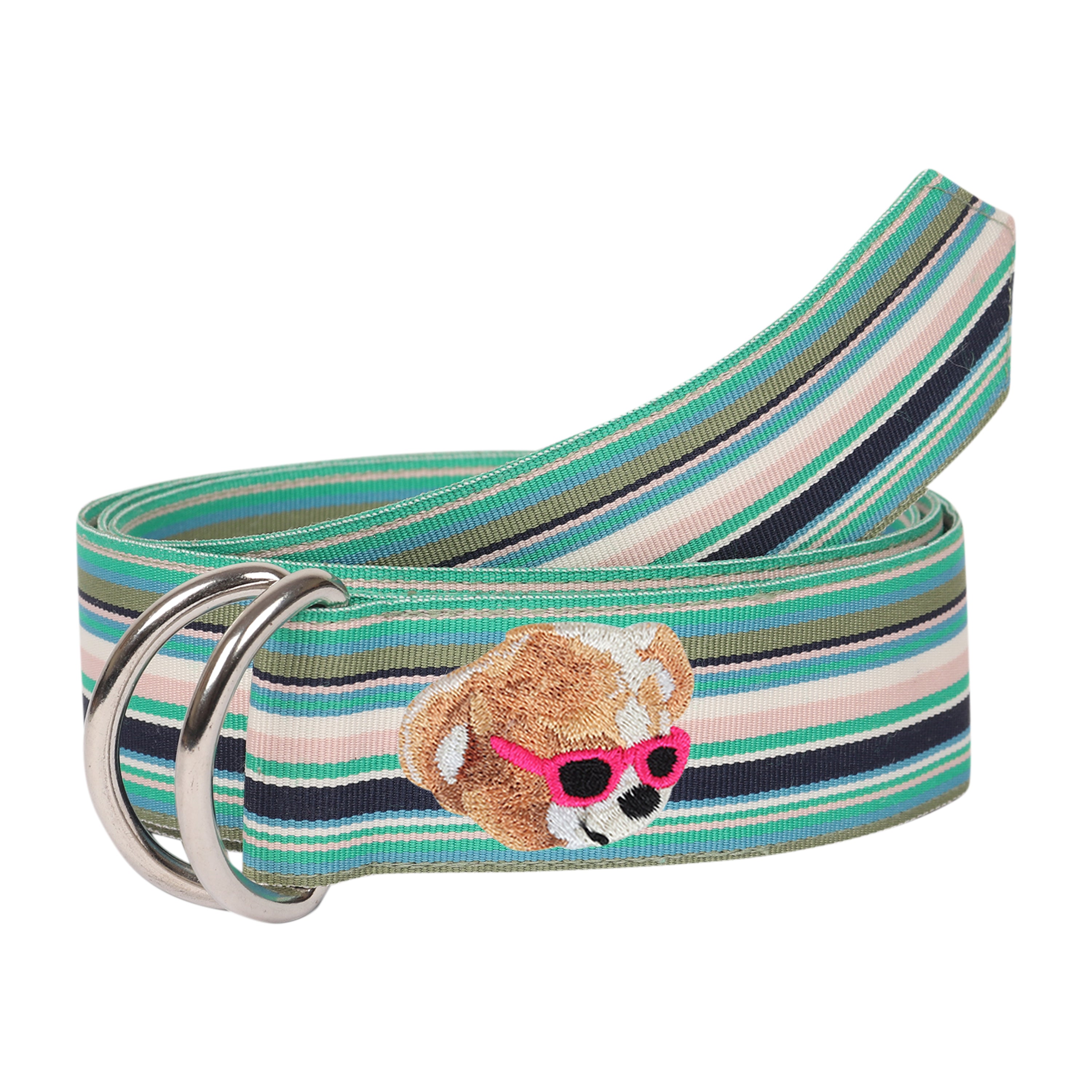 Opal Grosgrain Ribbon D-Ring Belt