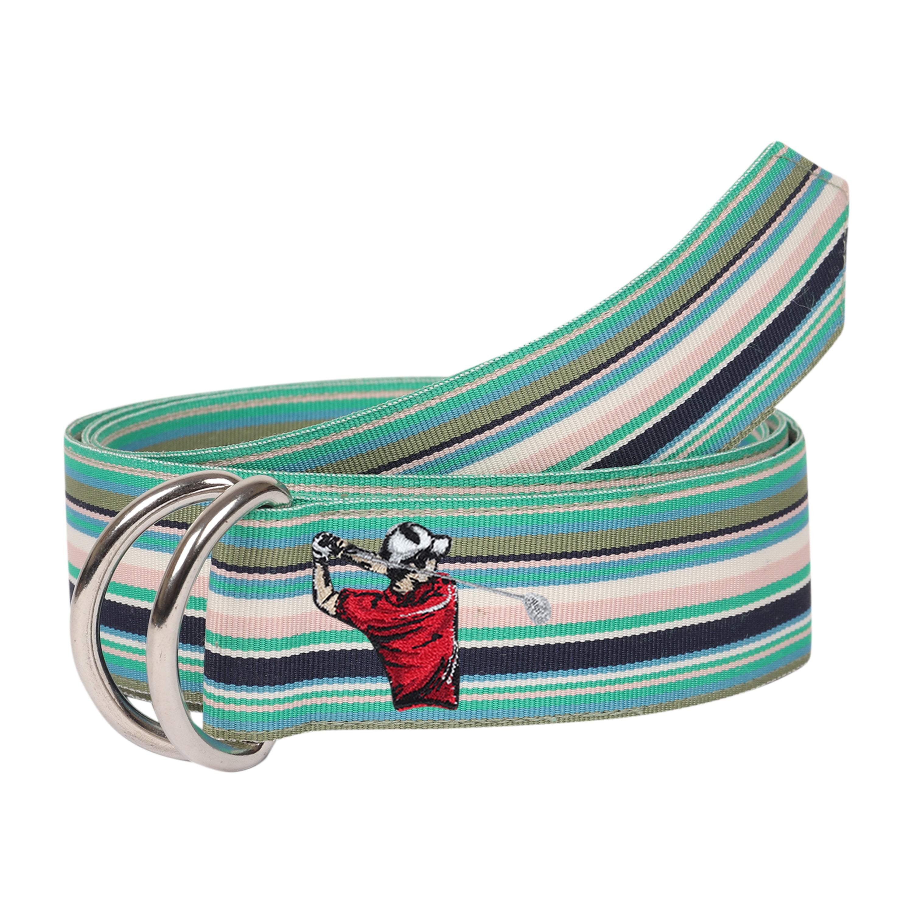 Opal Grosgrain Ribbon D-Ring Belt