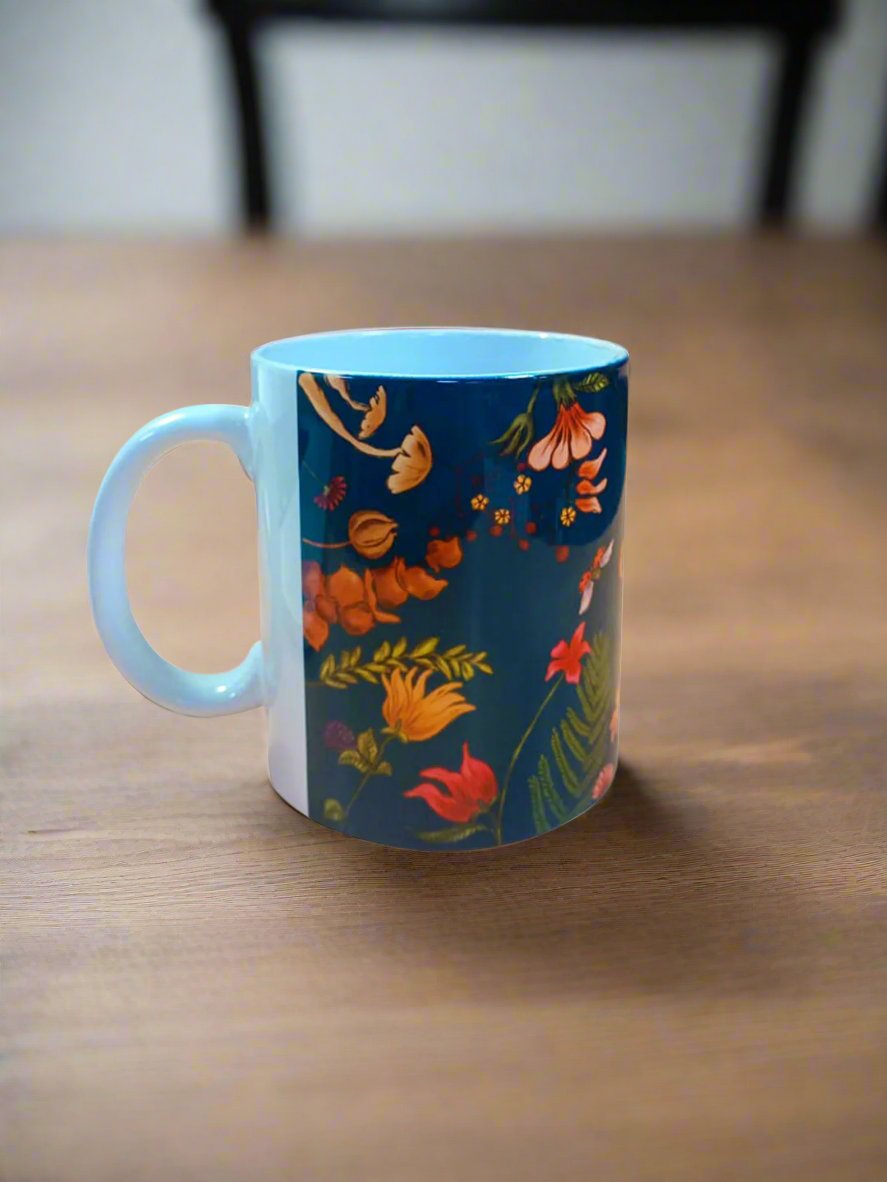 Mugs - Floral Bliss Blue