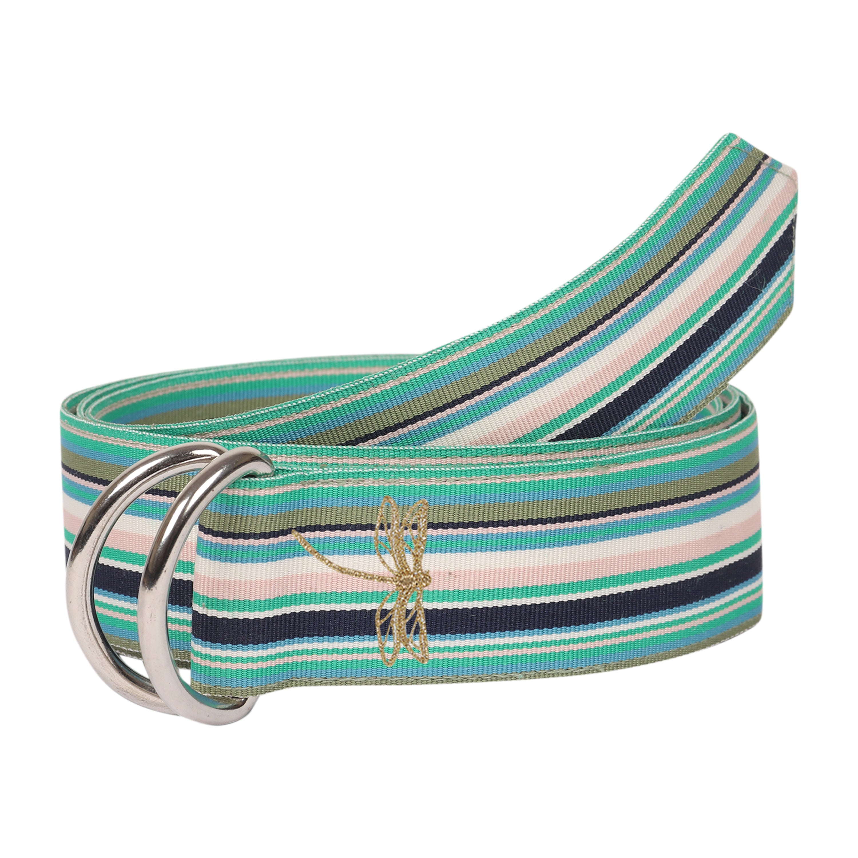 Opal Grosgrain Ribbon D-Ring Belt