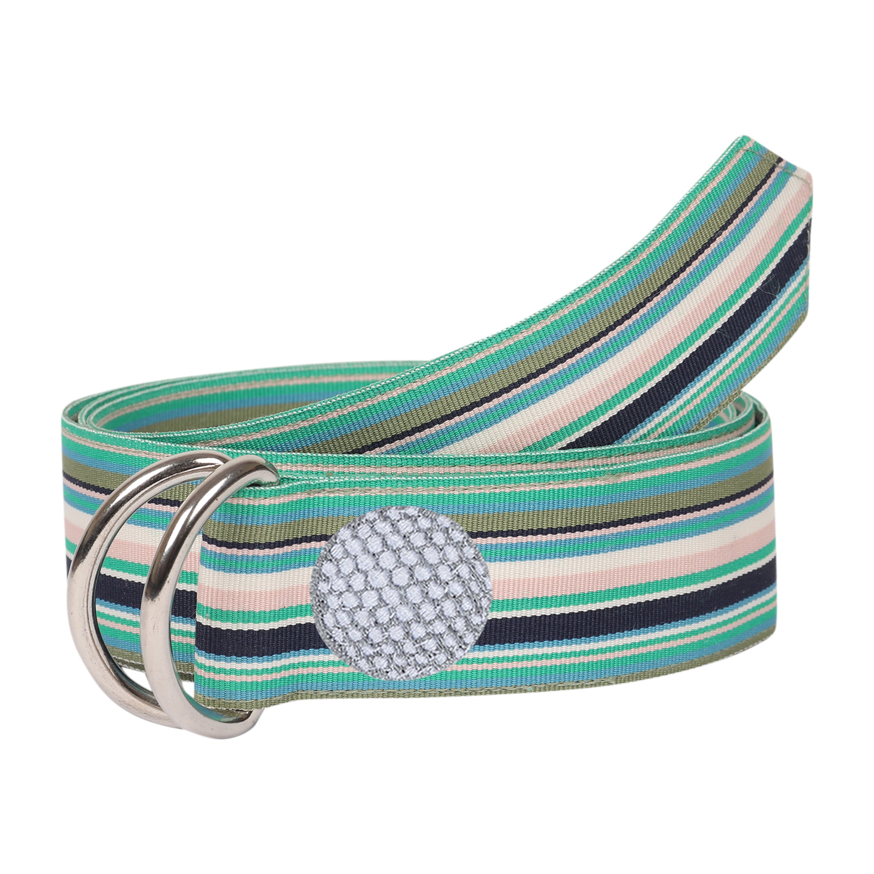 Opal Grosgrain Ribbon D-Ring Belt