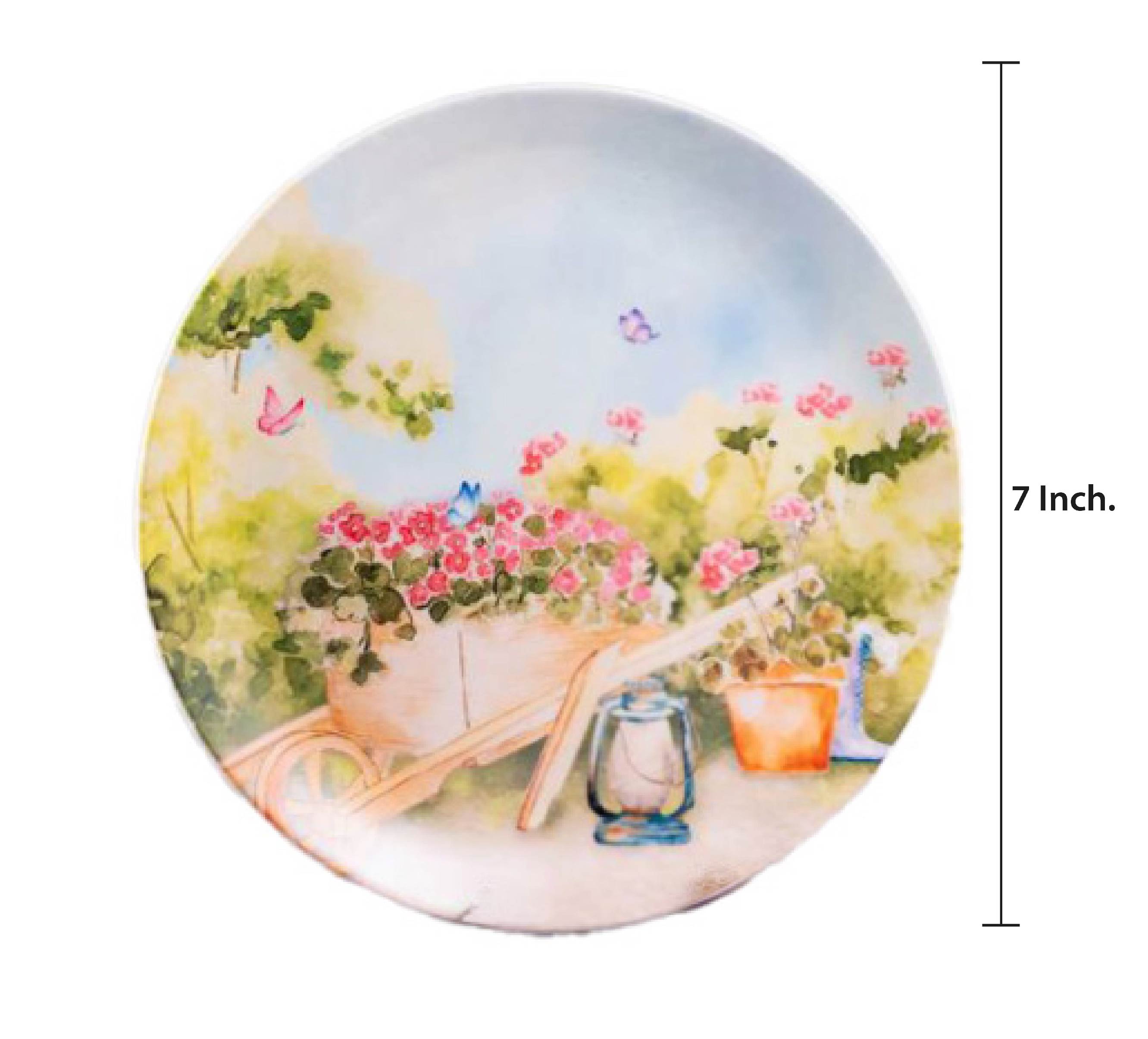 Decorative Wall Plate - A Homely Garden