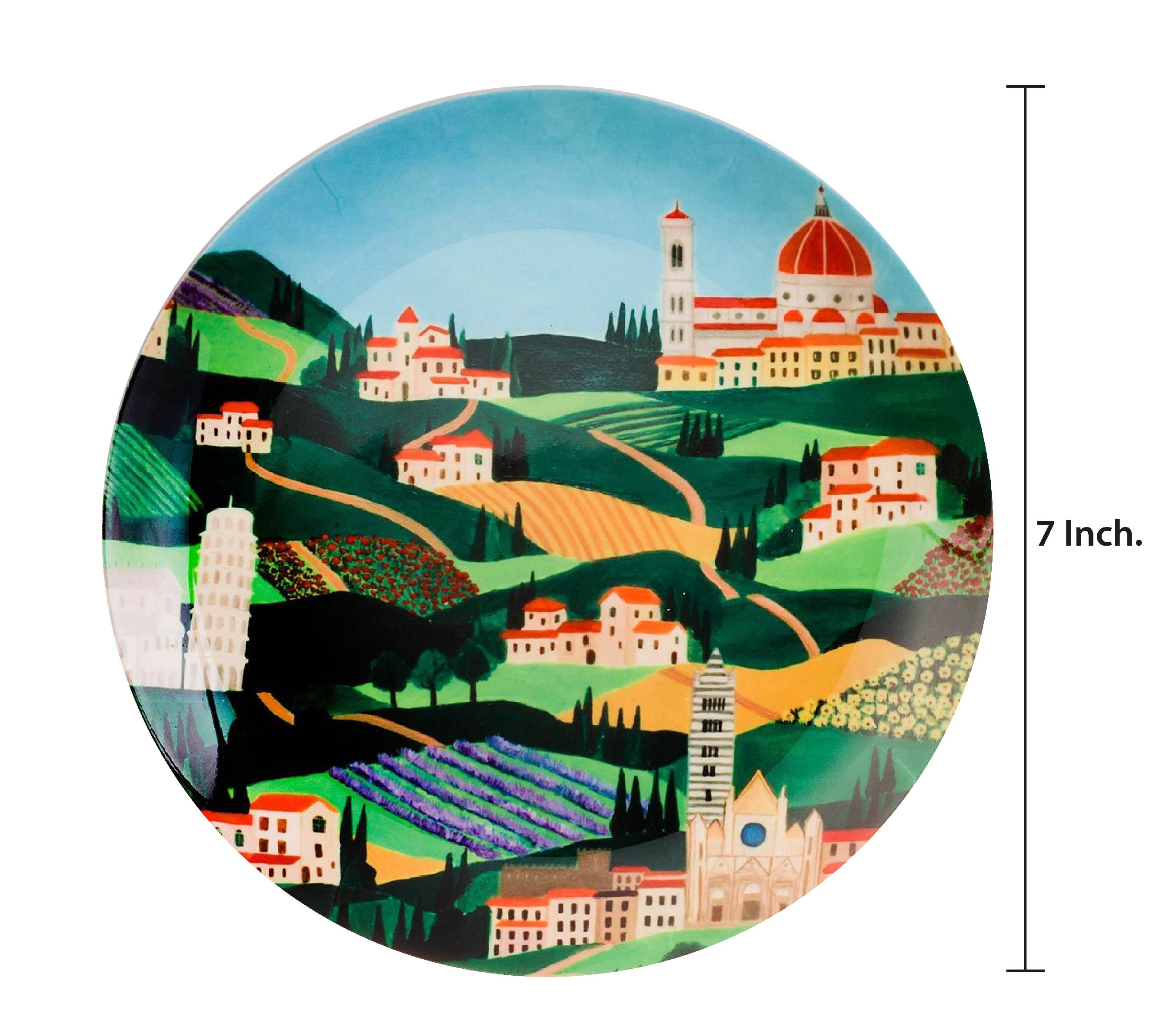 Decorative Wall Plates -Taking a stroll in tuscany