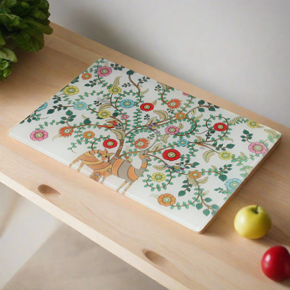 Chopping Board - Madhubani Art