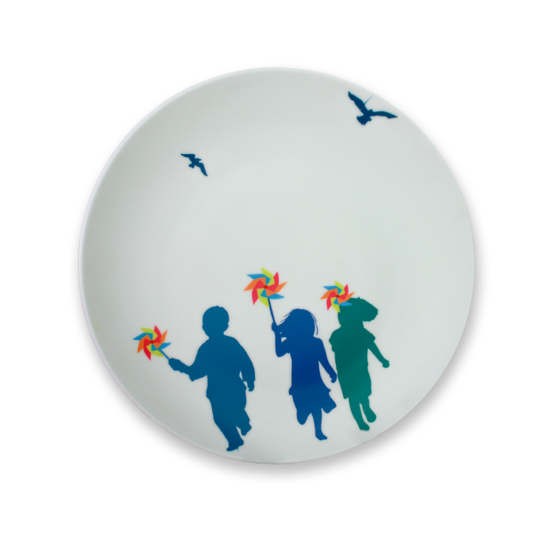 Decorative Wall Plate - Whirls of Joy