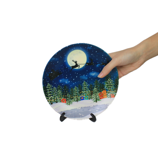 Decorative Wall Plates - Christmas Night