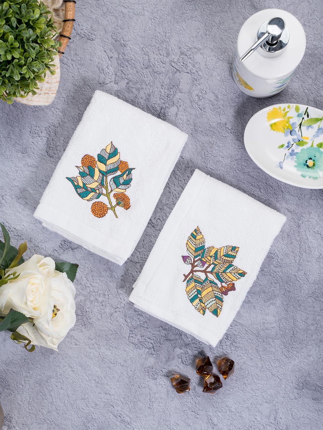 Face Towels - Floral Fantasy Bliss