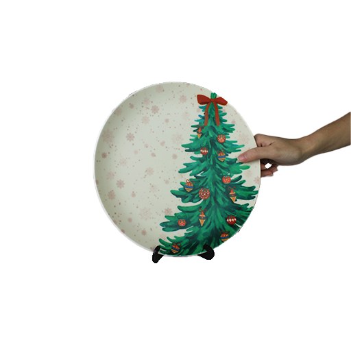 Decorative Wall Plates - Snow Snuggle